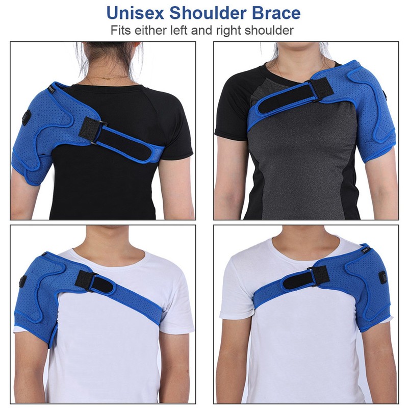 Heated Shoulder Support Brace USB Electric Plug in Adjustable Heating