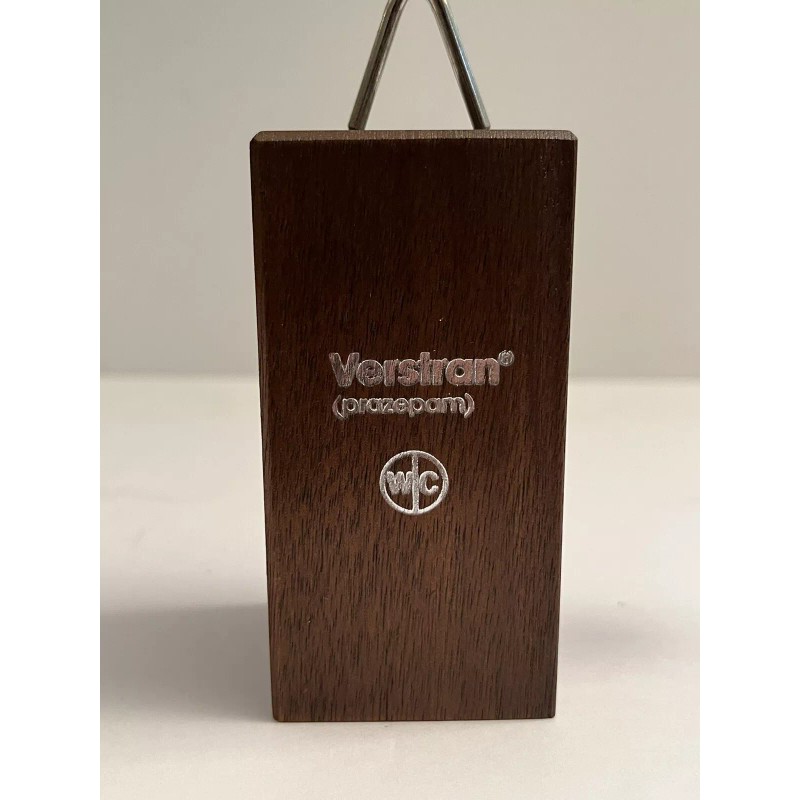 Vintage Advertising NOS Kinetic Motion Balancing Sculpture Metal w/Wood Base