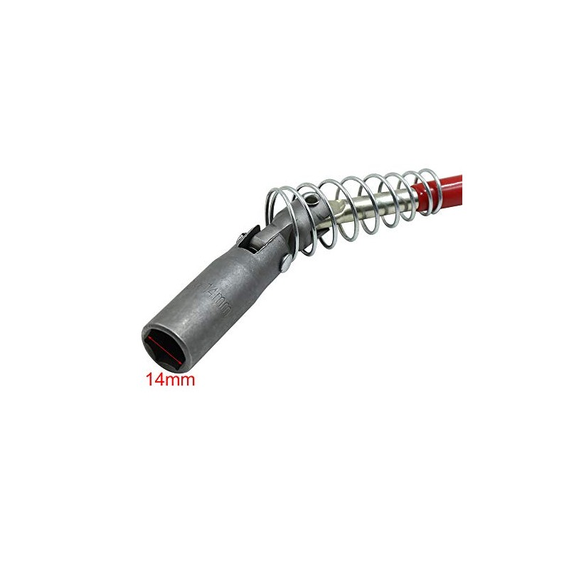 sourcing map Car T-Handle 14mm Hex Socket Spark Plug Spanner