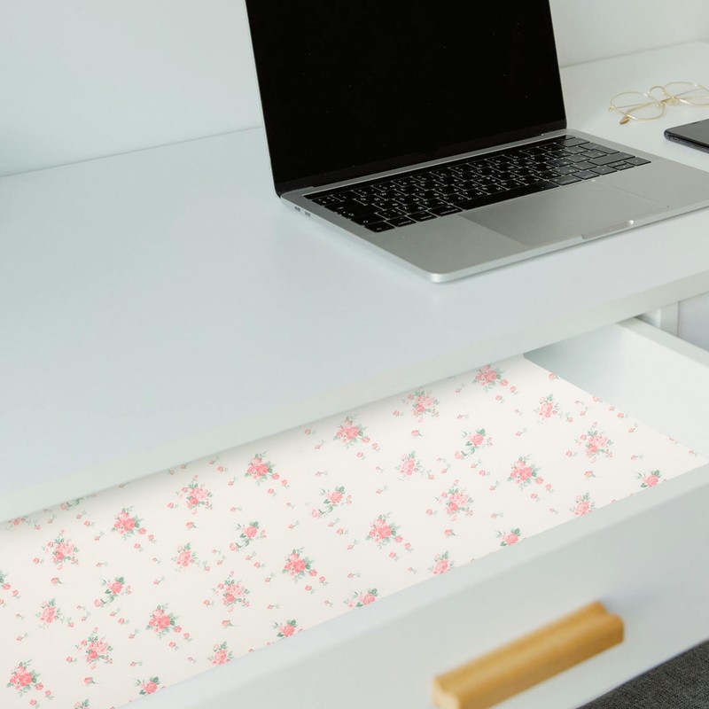 Kichvoe 1roll Kitchen Drawer Liner and Oil Decorative Cabinet Mat