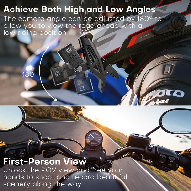 REYGEAK Helmet Chin Mount Clip Compatibility: Osmo Action 5 Pro,