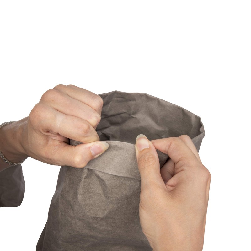 ONVAYA® Storage Basket Gold/Grey | Roll Up Box | Decorative