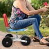 Garden Cart Rolling Garden Work Seat with Wheels Outdoor Lawn
