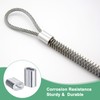 M METERXITY 100-Pack Aluminum Crimping Loop Sleeves, 1.5mm 1/16" Double