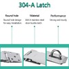2Pcs Stainless Steel Gate Lock Hasp, Safety Packlock Clasp Lock