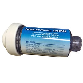WK 3/4" MF Condensate Exhaust Filter Neutralizer - Made in Italy - White