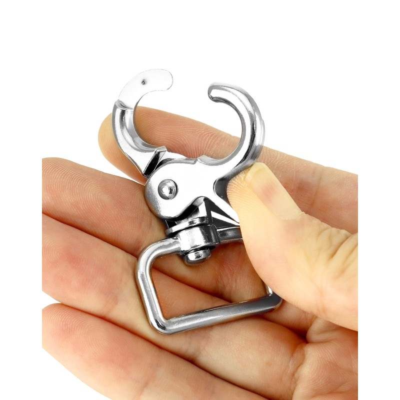 QWORK Swivel Snap Hooks, 10 Pack Heavy Duty Trigger Snaps,