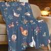 Chicken Blanket Soft Warm Cozy Mallard Duck Throw Blankets for
