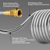 FangFarm Stainless Steel Garden Hose: Durable Quality Metal with High-pressure