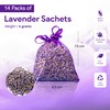14 Pack French Lavender Sachet Bags for Drawers and Closets