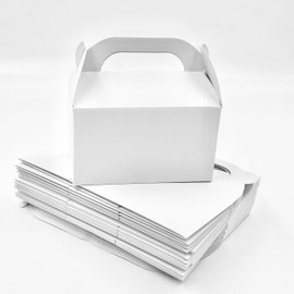 A Little Extra Co White Treat Box – 30 Pack White Party Treat Box 6.2 x 3.6 x 3.4 Inches for Candy, Parties, Goddie Candy Bag, Boxes for Wedding, Birthday, Hollidays, Baby Shower