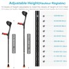 Antdvao Forearm Crutches Pair, Folding Forearm Crutches Lightweight Adjustable，with Rubber
