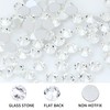DONGZHOU 1440pcs Crystal Flatback Rhinestones, Round Crystal Glass Diamantes Gems