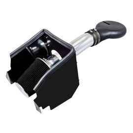 Cold Air Intake Airflow System with Heat Shield Kit + Filter Combo BLACK Compatible For 94-01 Ram 1500 5.2L/5.9L V8 / 94-02 Ram 2500 5.9L V8