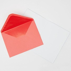 Papyrus Poppy on Blue Blank Card