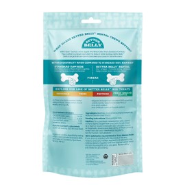Better Belly Better Belly Highly Digestible Rawhide Dental Chews, Treat Your Dog to a Chew with NO Artificial Colors or Flavors 4 Count (Pack of 1)