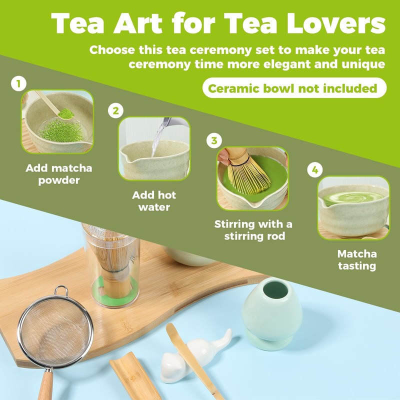 6Pcs Matcha Tea Set Elegant Matcha Kit Practical Tea Making