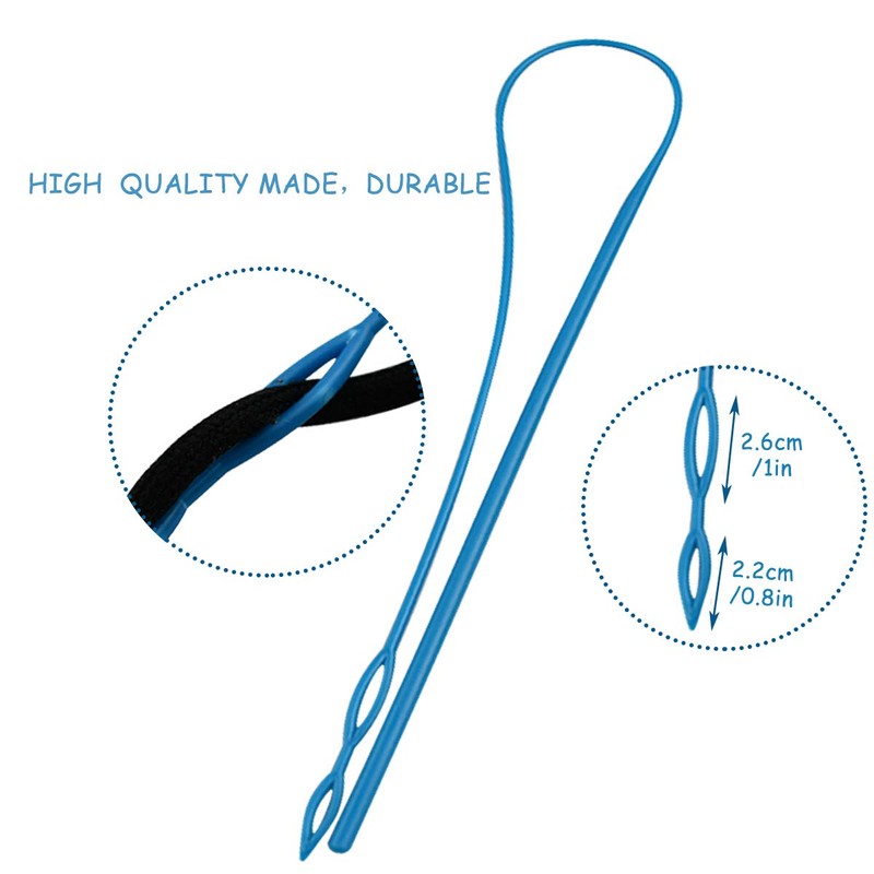 yuntop 1Pcs 23In Flexible Plastic Drawstring Threader Tool, Easy Threader