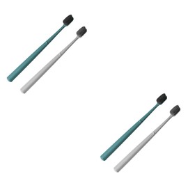 Beavorty 4pcs Nylon Bristle Toothbrushes for Adults Soft Bristle Oral Hygiene Tool Portable Single Tube Design Random for Travel and Daily Use