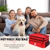 Dmnnlp First Aid Bag Empty Large 16x8.3x7 inch with Adjustable