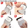 Sparkly Diamond Case for AirPods with Keychain, Shockproof Protective Premium