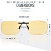 Blue Light Blocking Clip On Glasses - Effective Computer Glasses