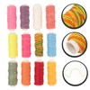 Gadpiparty 12Rolls Durable Waxed Threads for Crafts Functional Waxed Cord