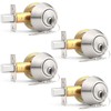 Probrico (4 Pack Keyed Alike (Combo Packs) Single Cylinder Deadbolts
