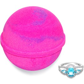 Bath Bomb with Ring Inside Love Potion Extra Large 10 oz. Made in USA (Ring Size 6)