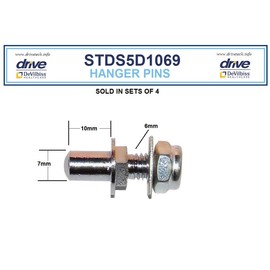 Drive Replacement Parts for Cruiser III Wheelchair (4S, Hanger Pins)