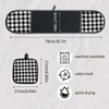 Oven Gloves, Double Oven Mitts Heat Resistan with 2pcs Pot