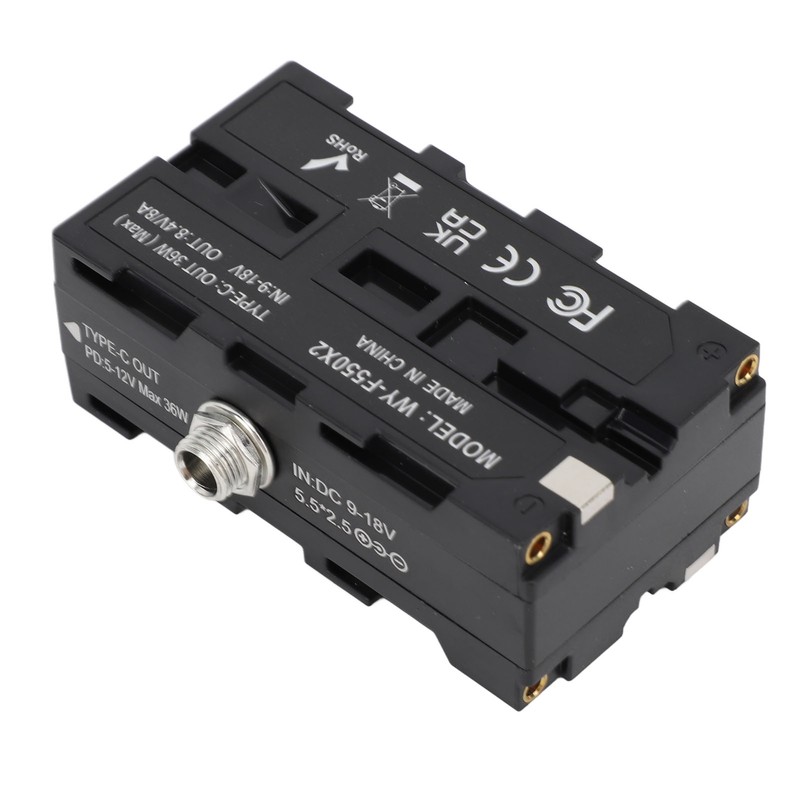 Dummy Battery NP F970 F750 F570 F550 DC Coupler Continuous