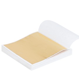 95 Sheets Rose Gold Leaf, Imitation Gold Foil Papers for Arts, Crafts, Furniture, Nail Art, Canvas, Home Decoration, 8x8 cm Rose Gold Leaf Sheets (Champagne Gold)