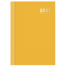 2025 Orange A6 Hardcover Diary Week Day to Page Desk Home Office Planner Organiser