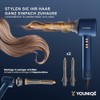 YOUNIQ√â Haartrockner ‚Äì 5-in-1 F√∂hn mit Ionen-Technologie, Lockenstab, Gl√§ttd√ºse, Diffusor