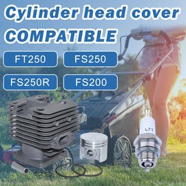 AUMEL 40mm Cylinder Piston Kit For Stihl FT250 HT250 FS250 FS250R FS202 FS120 FS200 Brushcutter Trimmer Replace 4134 020 1214.