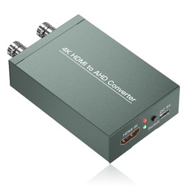 HDMI to AHD converter, Dual AHD Output Adapter Support HDMI 4K/60Hz Input widely used for shopping malls, home monitoring, high-definition monitoring, elevator monitoring, traffic monitoring and so on