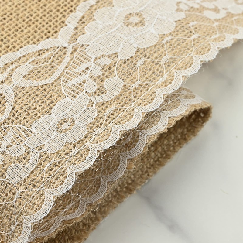 Jute Table Runner 30 x 275 cm Natural Hessian Table