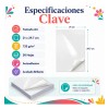 50 Hojas De Papel Fotográfico Autoadhesivo A4, 135g, Blanco