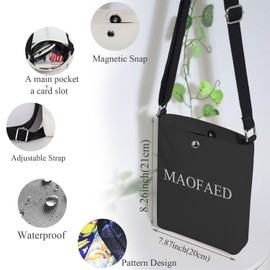 MAOFAED Cute Capybara Crossbody Bag, Capy That, Capybara Lover Gift, Animal Lover Gift, Zookeeper Gift (capy thatCA)