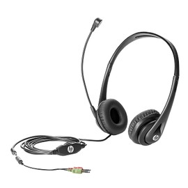 HP Business V2 PC-Headset 3.5mm Klinke schnurgebunden Over Ear Schwarz