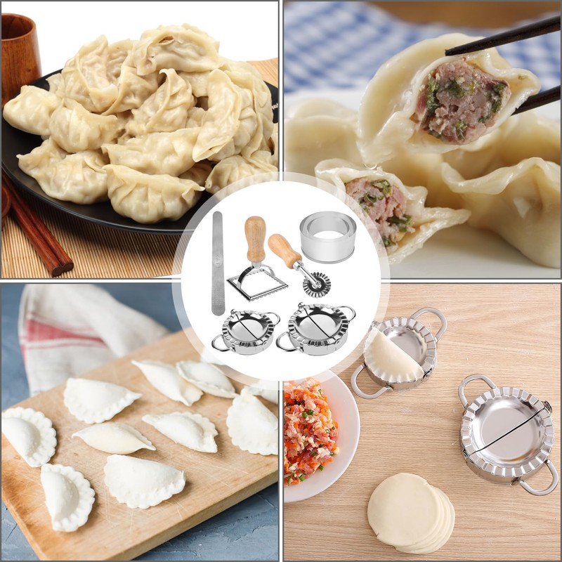 Ezydka Dumpling Maker Set 7Pcs Stainless Steel Dumpling Mould Dumpling