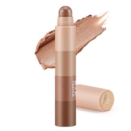 Apooliy 4 Colours Eyeshadow Pen, Mother of Pearl Fine Glitter Eyeshadow Stick, Creamy Nude Eyeshadow Pen, Face & Eyes Highlighter Pen, Highly Pigmented Eyeshadow Pencil