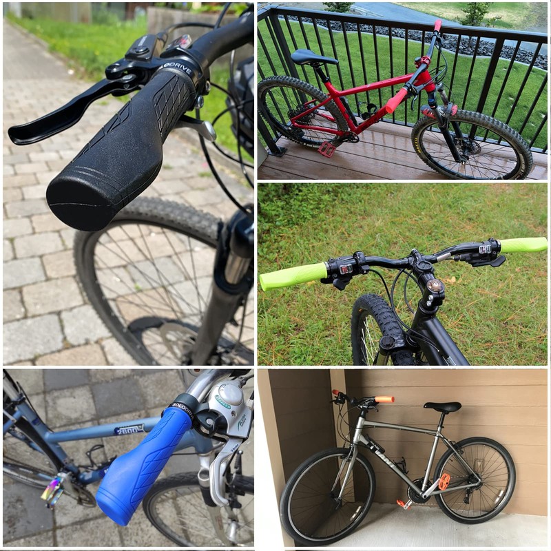 SOLODRIVE Ergonomic Design Bike Grips, Comfortable Bicycle Handlebar Grips, Single