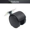MroMax 1.5 Inch Swivel Caster Wheels 360 Degree Top Plate
