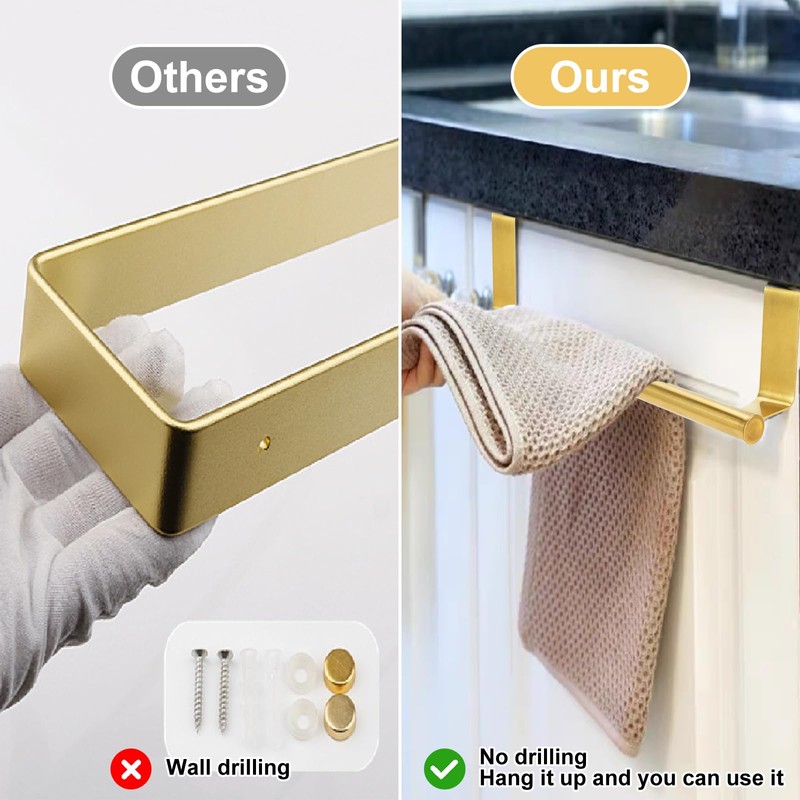 RETON Pack of 3 Kitchen Towel Racks, 23 cm Tea