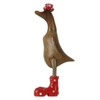 ART-CRAFT Wooden Duck Running Duck Garden Decoration Figure Made of