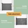 Hakuna Pets Indoor/Outdoor Paw Proof Retractable Dog Gate, 36.6" Tall