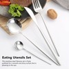 Cutlery Set Stainless Steel with 6 Dessert Spoon 6 Spoon