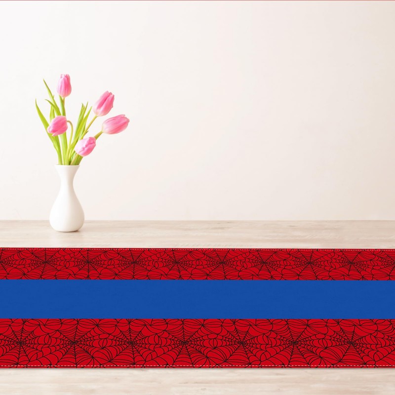 Vohado Red Spider Web Table Runner Super Hero Boys Baby